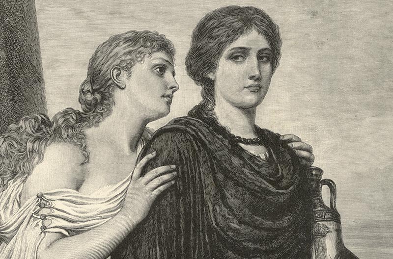 Antigone and Ismene, Emil Teschendorff Antigone, History