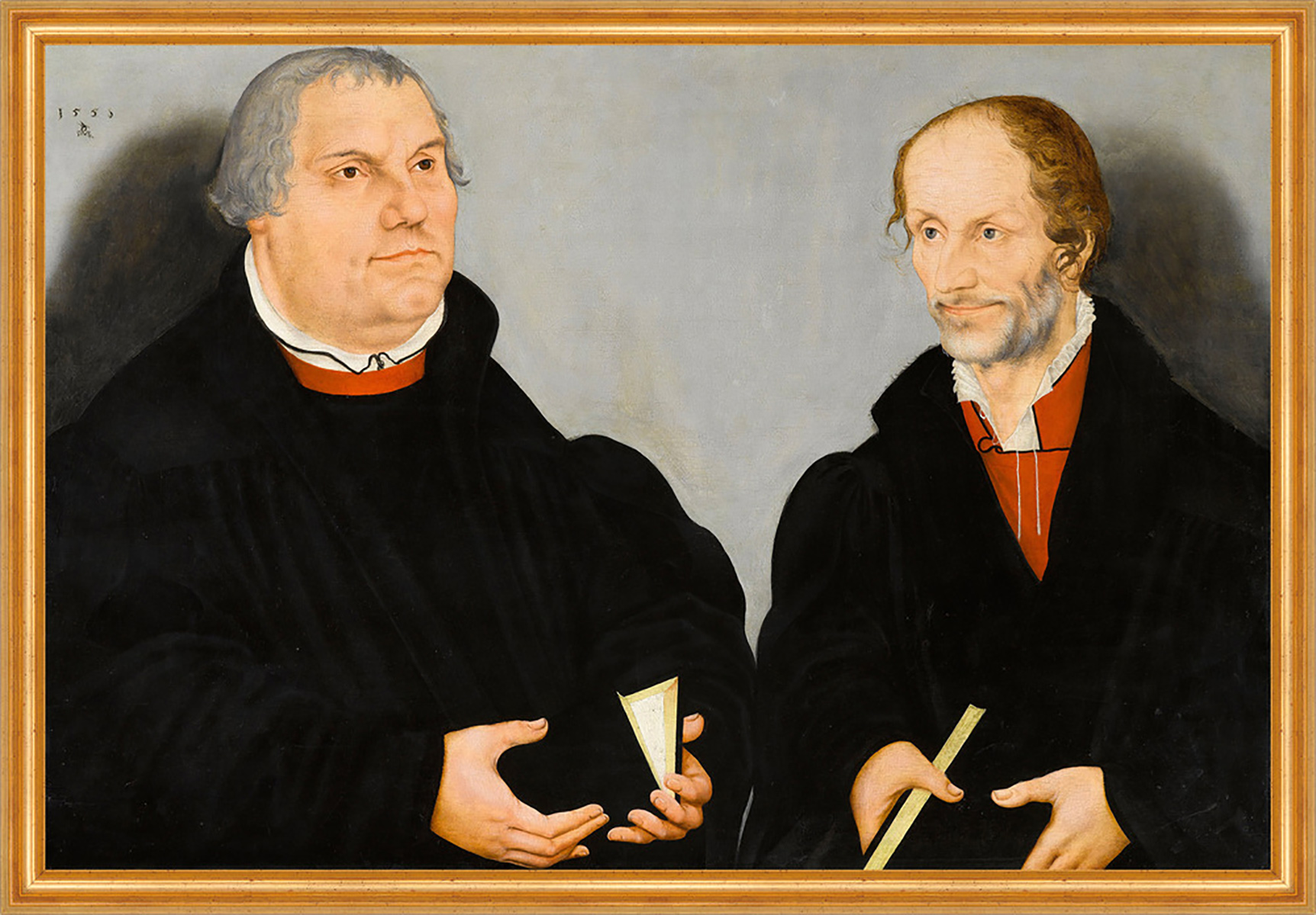 Martin Luther And Philipp Melanchthon Lucas Cranach Der Jüngere Sankt B ...