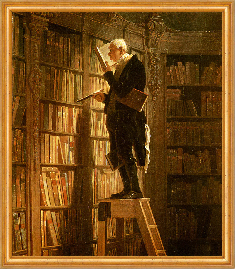 Der Bücherwurm Carl Spitzweg Bibliothek Bibliothekar Lesen Der Bücherwurm Carl Spitzweg Bibliothek Bibliothekar Lesen