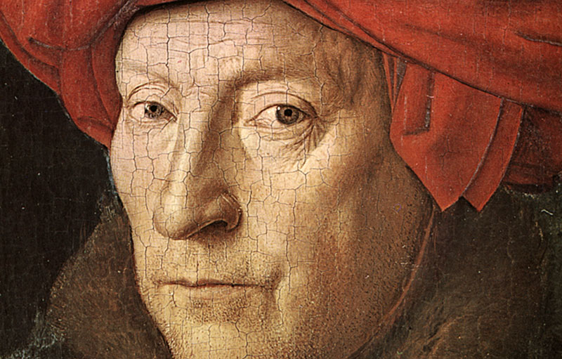 Der Mann Mit Dem Turban Jan Van Eyck Selbstbildnis Blick Porträt Lw H 6314