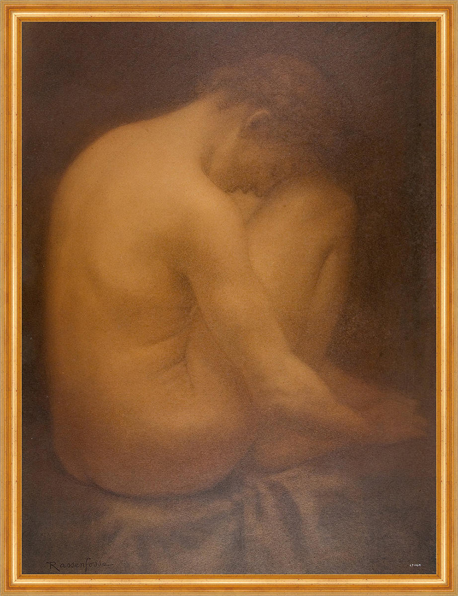 male nude seated armand rassenfosse nackter mann rücken körper arme b