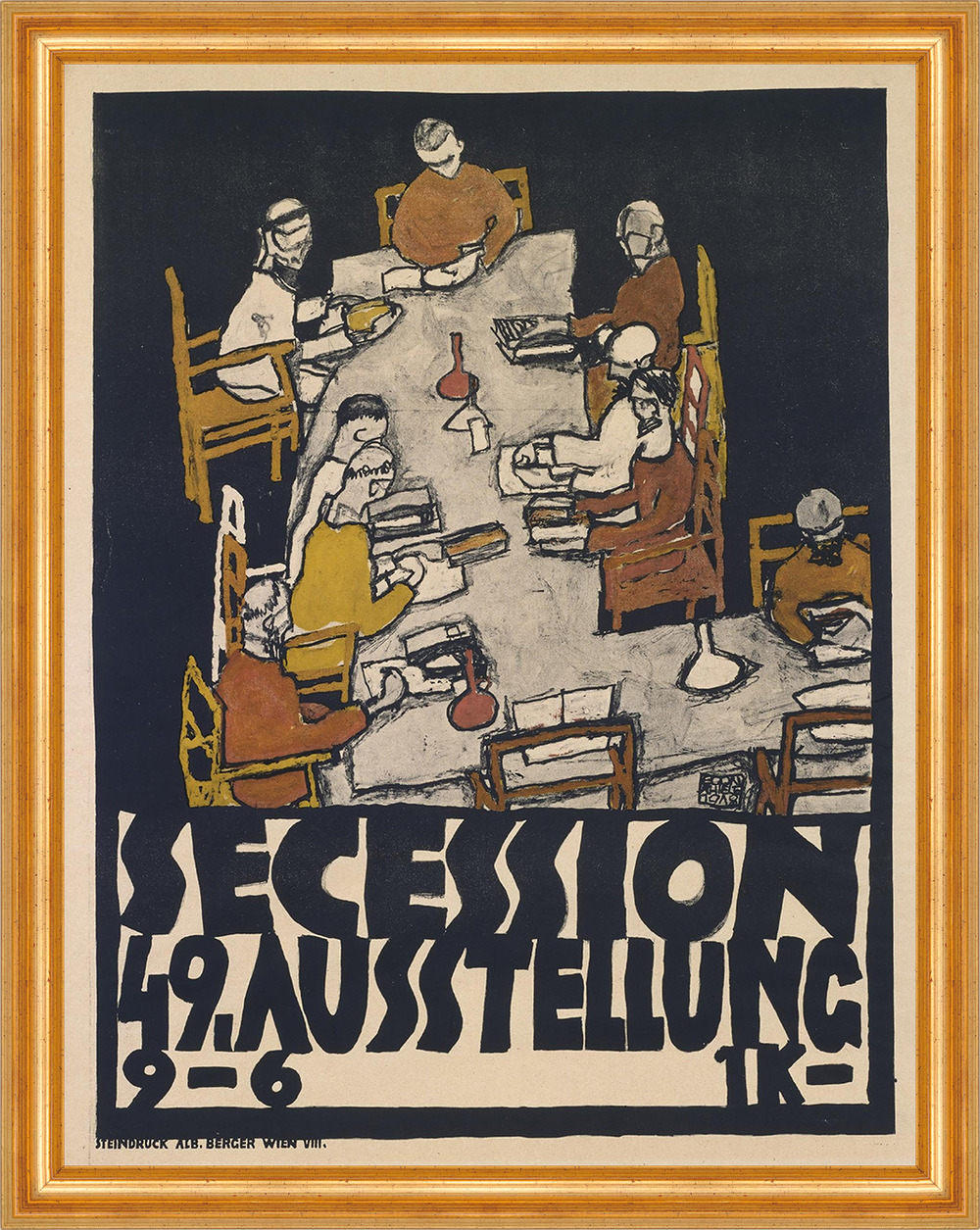 Egon Schiele、Secession 49. Austellung Egon Schiele. Poster for the 49th Exhibition of the Vienna