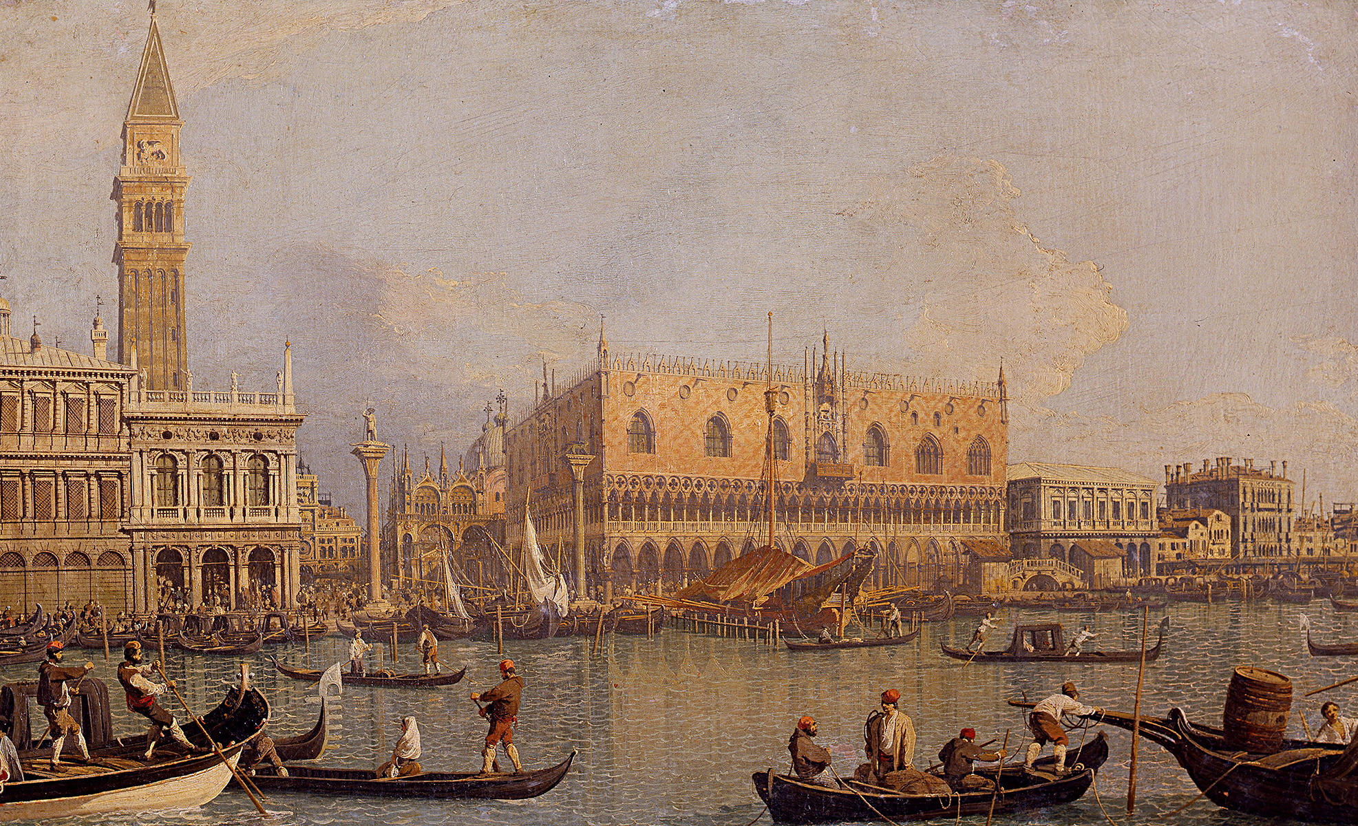 View of the Ducal Palace in Venice Giovanni Antonio Canal Venedig B A3 02096