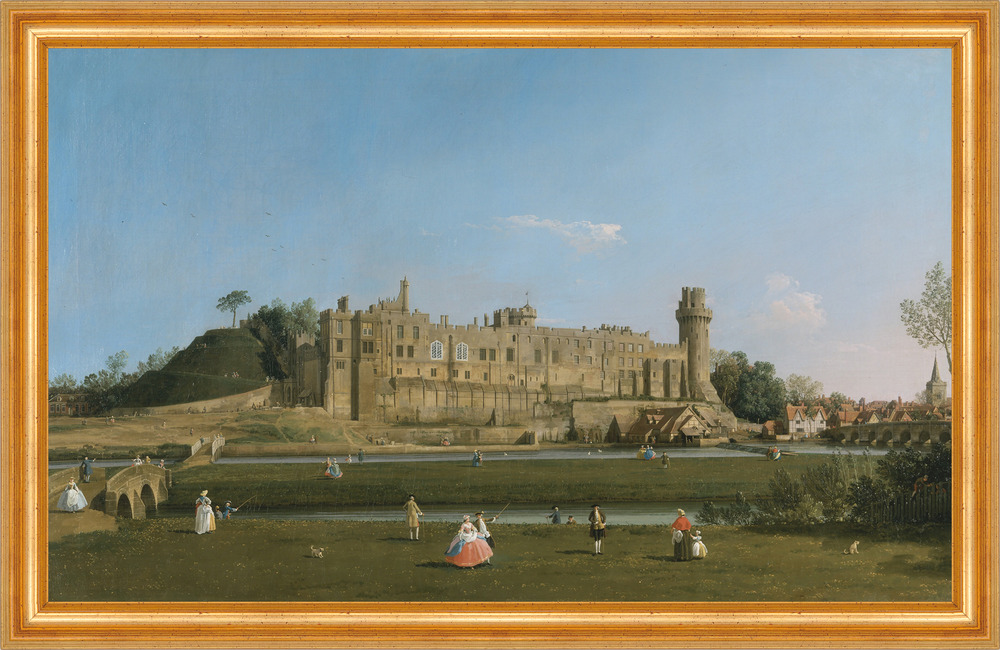Warwick Castle Giovanni Antonio Canal Großbritanien Schloss B A3 02097 Gerahmt
