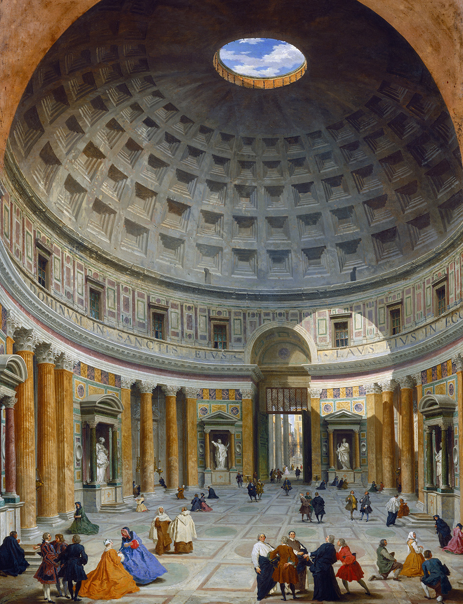 Interior of the Pantheon, Rome Giovanni Paolo Pannini Kuppel Italien B A3 02115