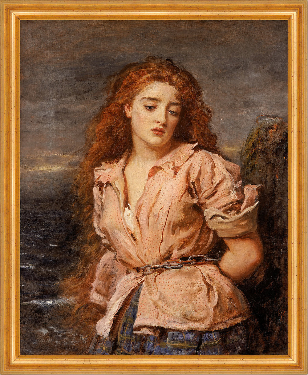 The Martyr of The Solway John Everett Millais Woman Chains