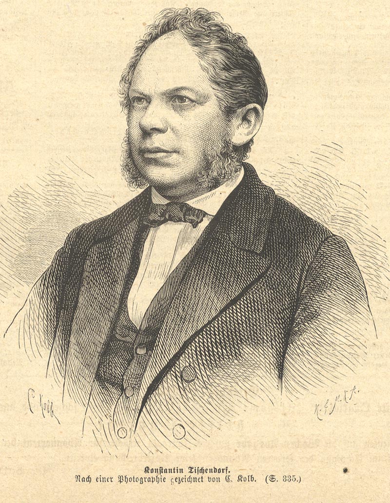 Konstantin Tischendorf deutscher evangelischer Theologe Kolb Holzstich