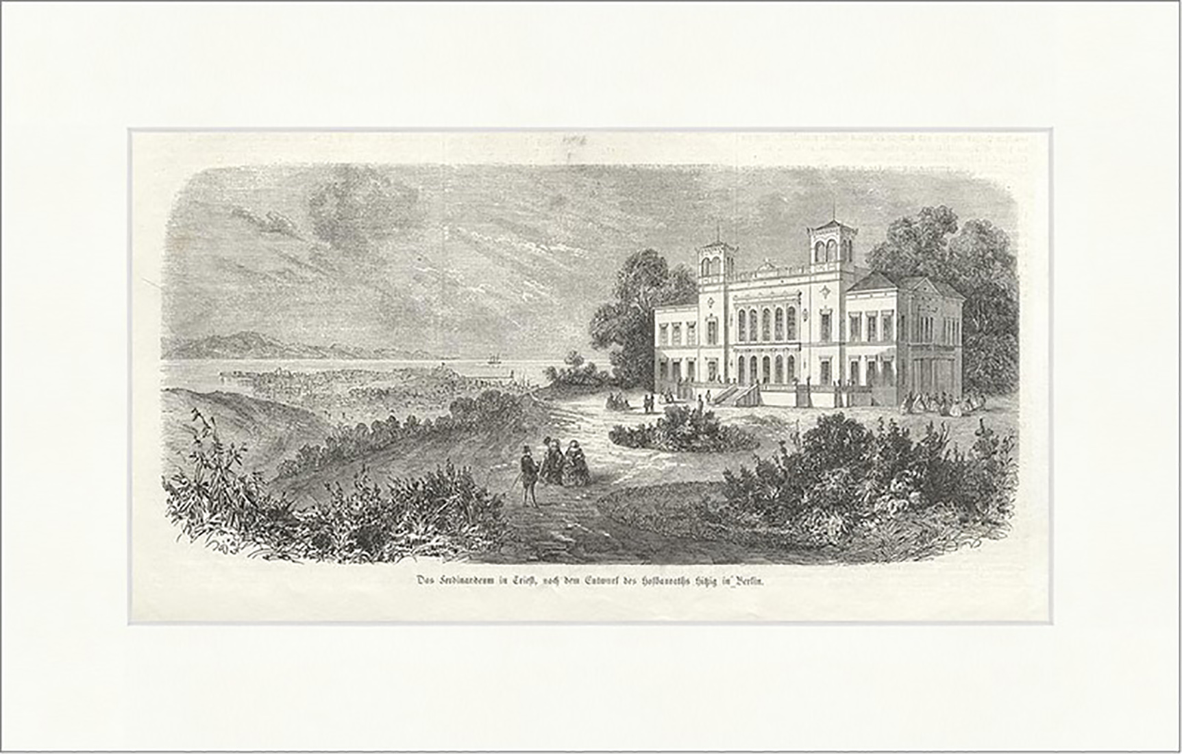 Ferdinadeum in Triest, nach dem Entwurf des Hofbaurats Hitzig Holzstich E 5110