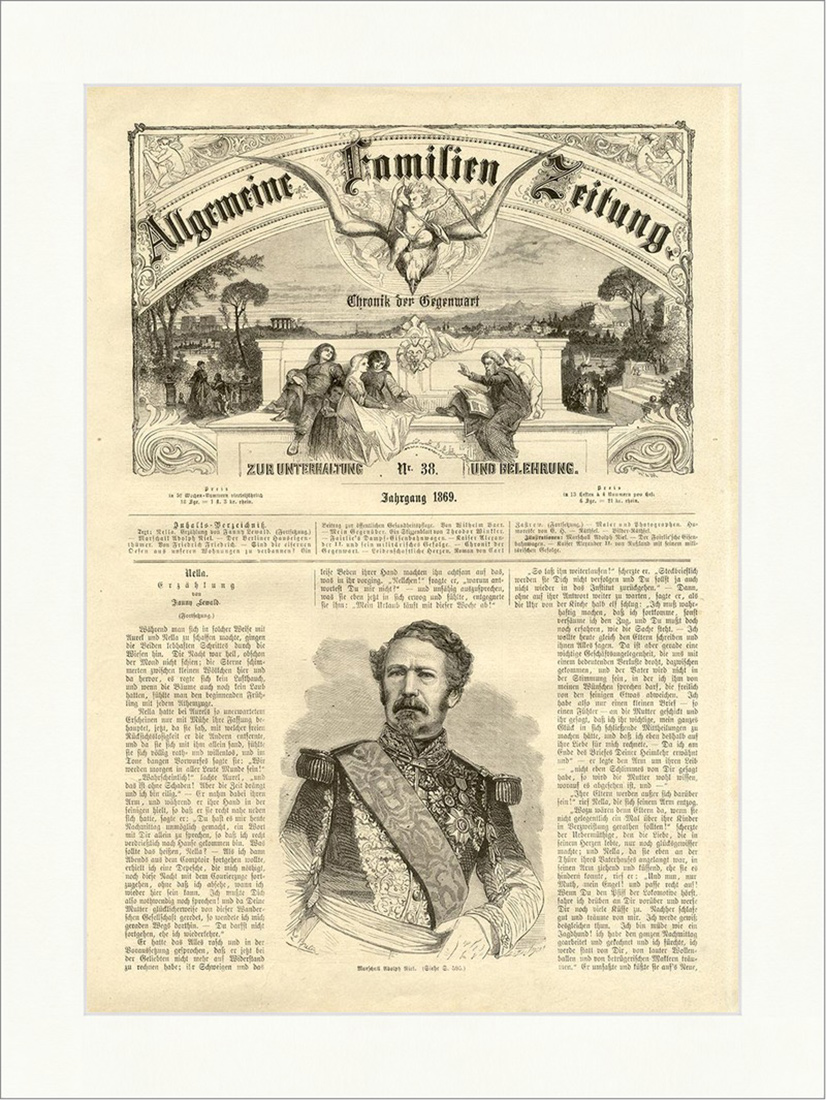 Marschall Adolph Riel Frankreich Kriegsminister Adolphe Paris Holzstich E 5194