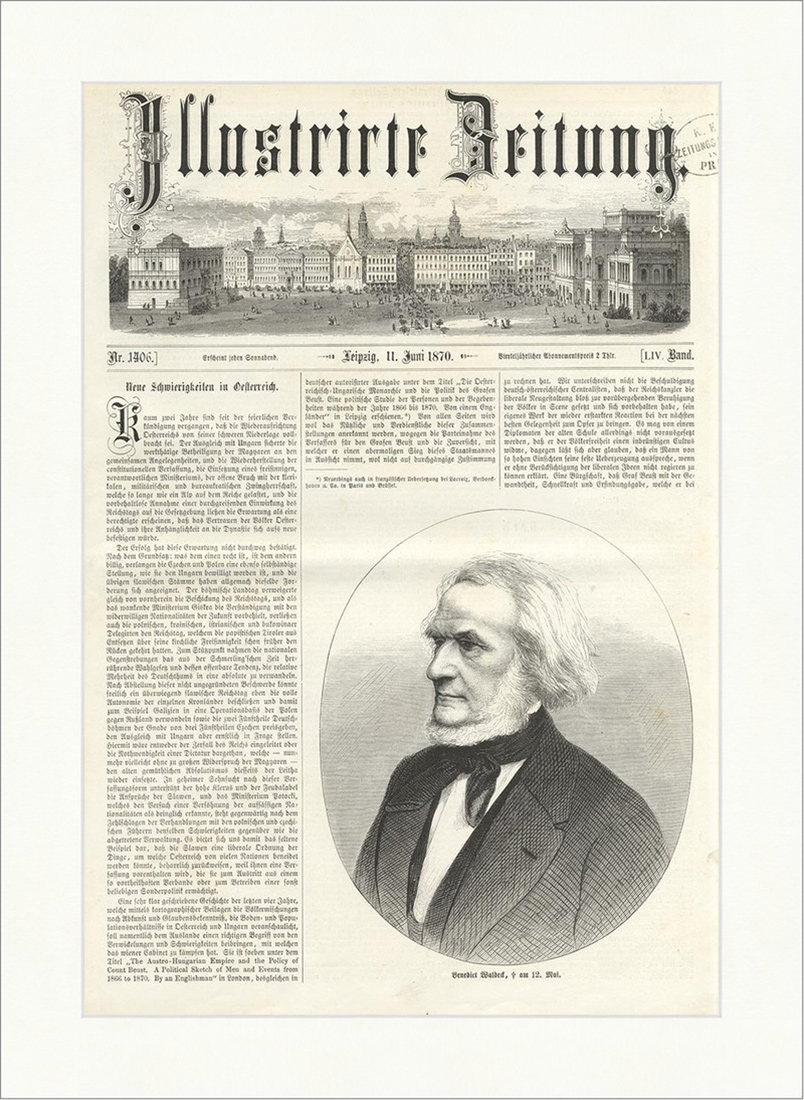 Benedikt Waldeck Deutsches Reich Politiker Preußen München Leo Holzstich E 7530