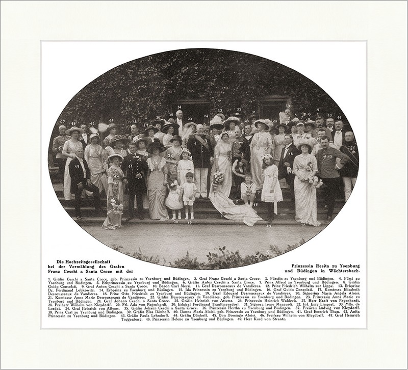 Vermahlung Des Grafen Franz Ceschi A Santa Croce Adel Ysenburg Hochzeit F 0146 Ebay 