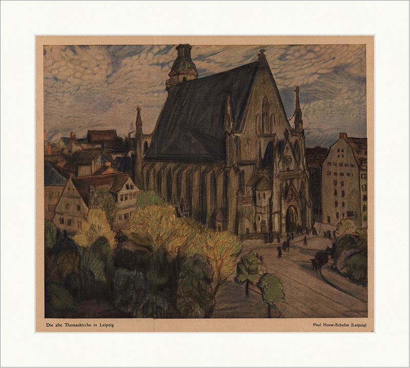 Die alte Thomaskirche in Leipzig Paul Horste-Schulz Sachsen Kirche Jugend 2110