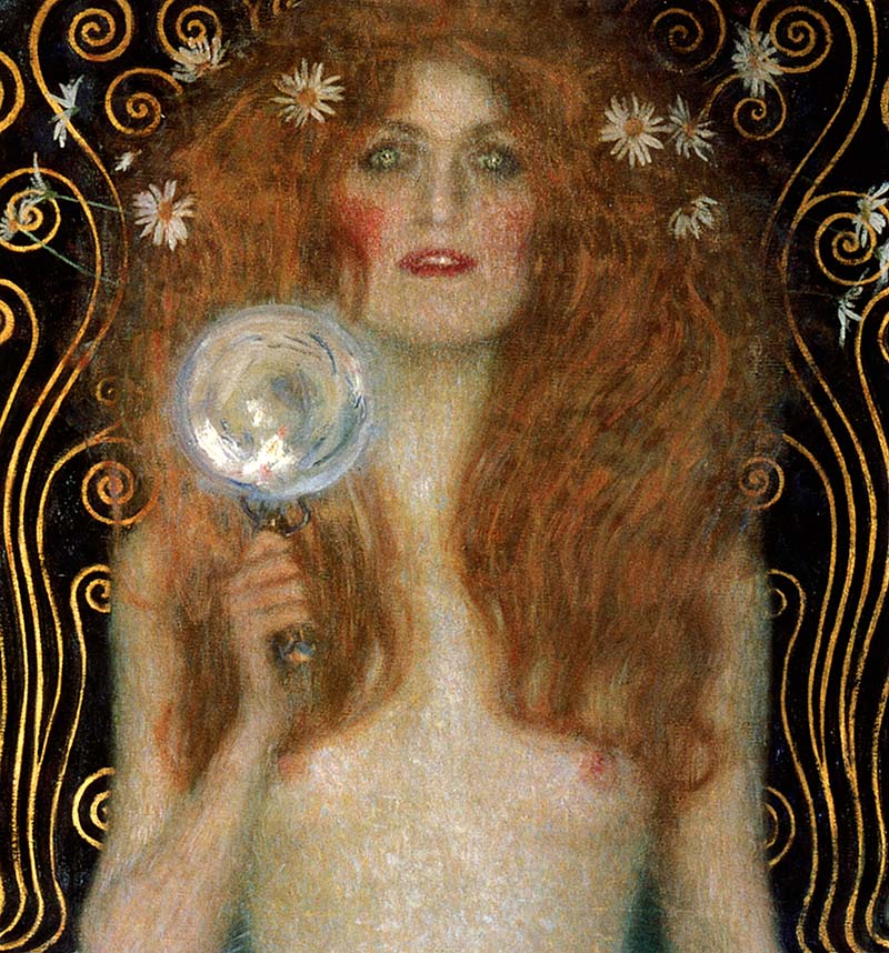 Nuda Veritas Detailausschnitt Frauenkörper Wahrheit Bütten