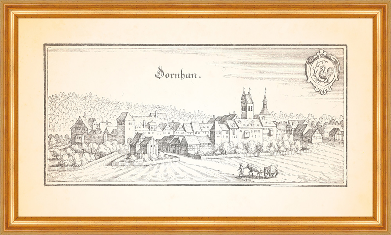 Nagolt Nagold Schwaben Schwarzwald Schloßberg Hohennagold Merian 0856 Gerahmt