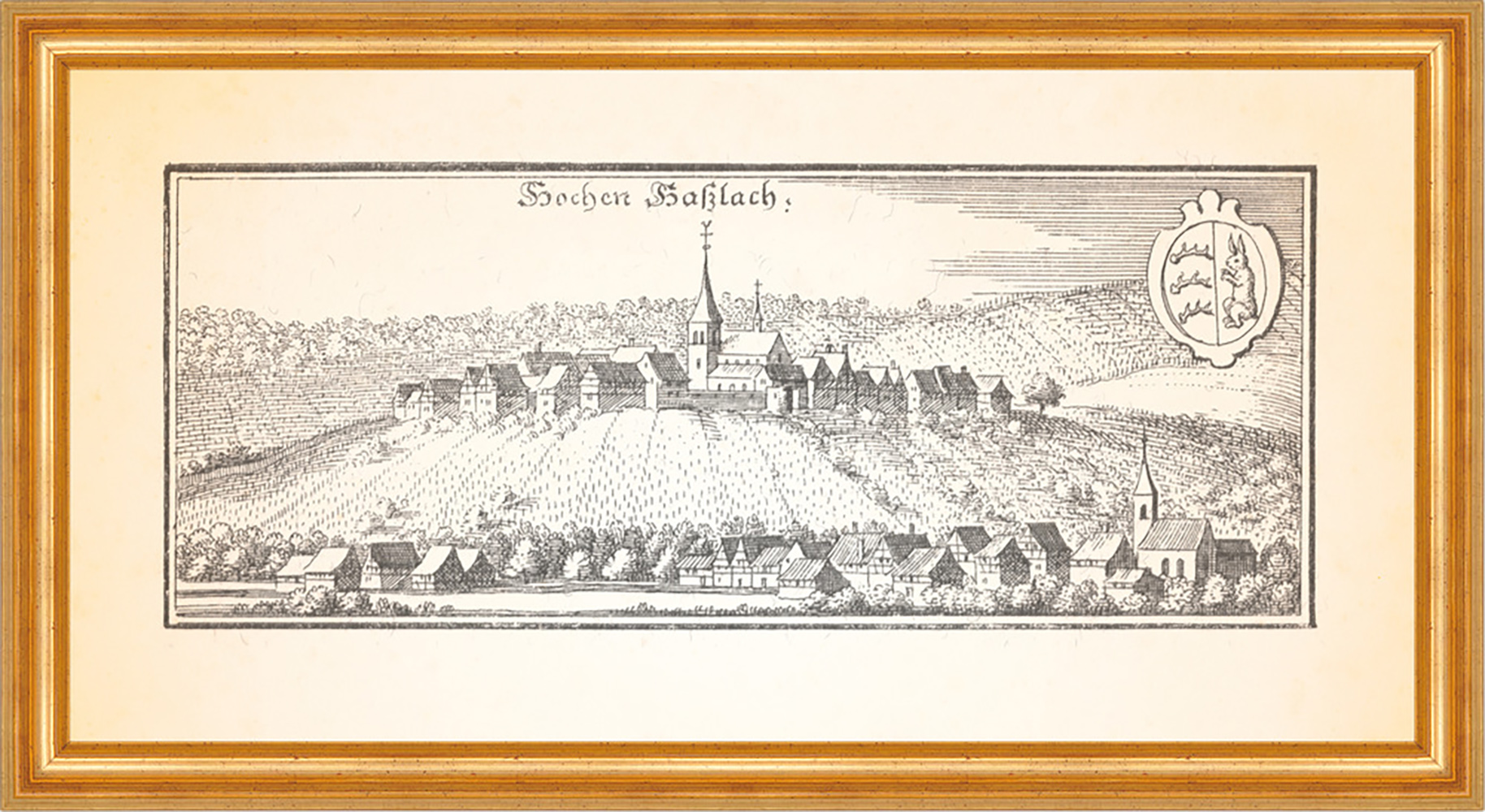 Nagolt Nagold Schwaben Schwarzwald Schloßberg Hohennagold Merian 0856 Gerahmt