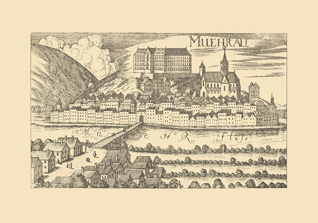 Murau Muehrau Obersteiermark Schloss Vischer Österreich Burgen und Schlösser 267