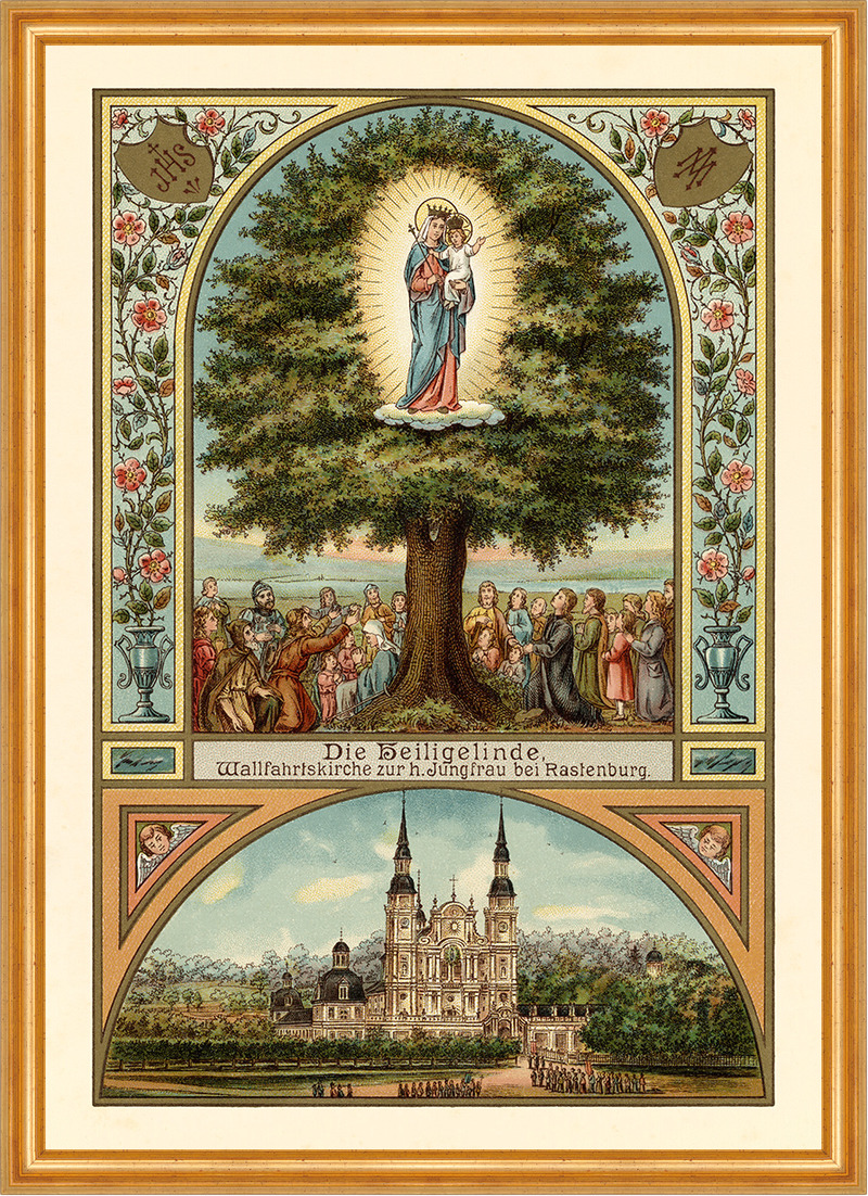 Die Heiligelinde Swieta Lipka Wallfahrtskirche Rastenburg Plakate A2 431 Gerahmt
