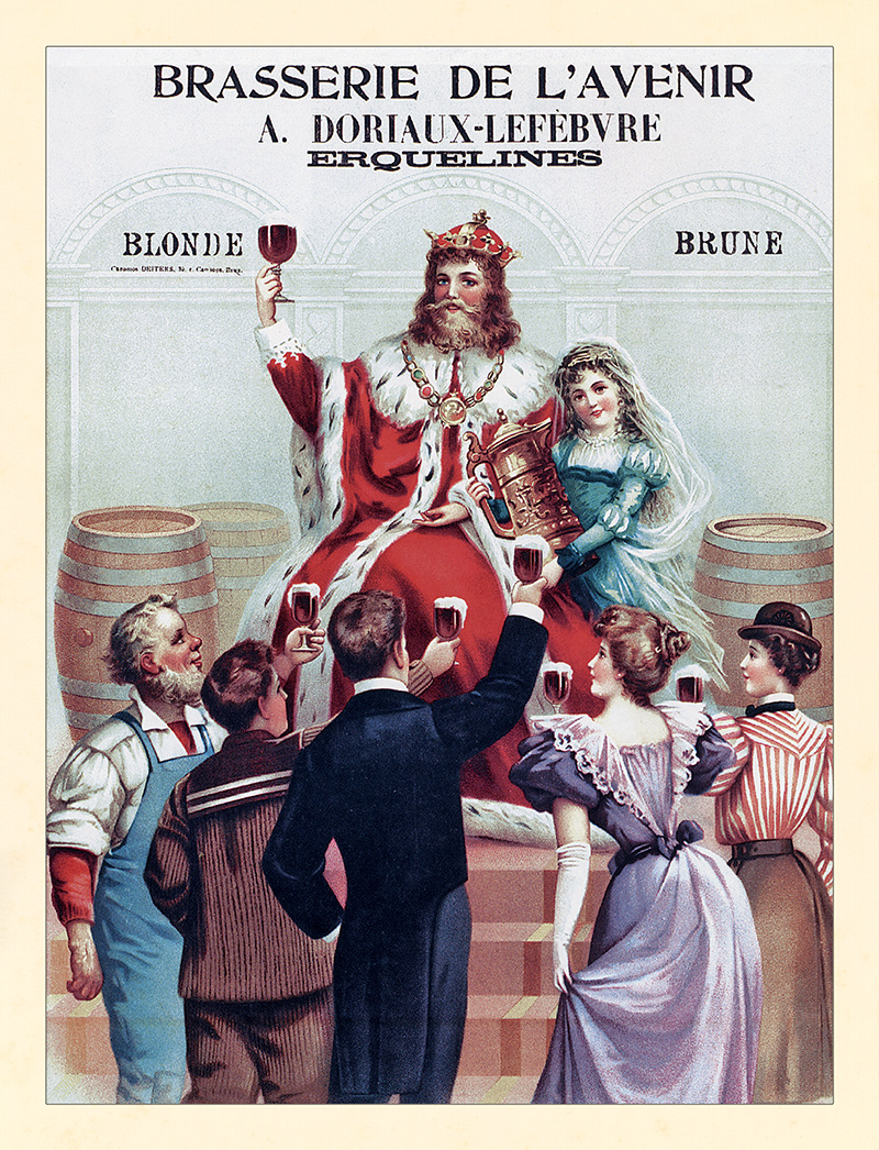 Brasserie de L Avenir Belgien Brauerei König Volk Fassbier Plakate A3 429
