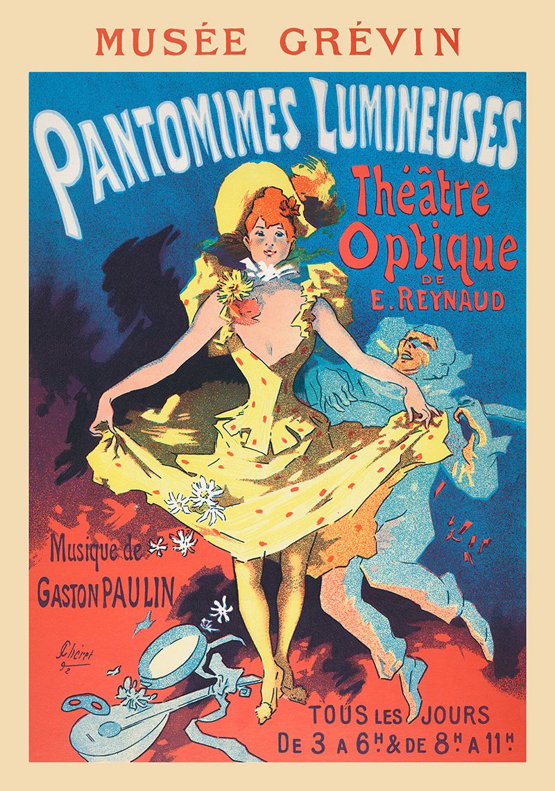 Pantomimes Lumineusses Theater Jugendstil Reynaud Cheret Paulin Plakate A3 439
