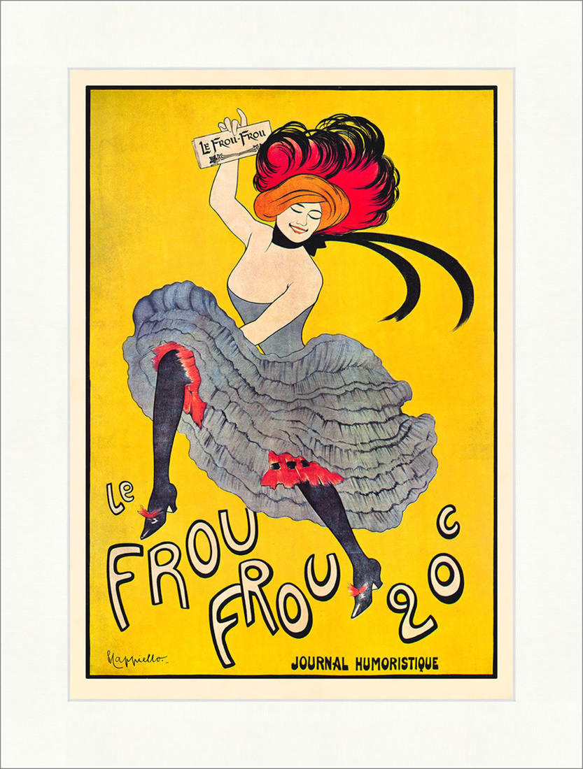 Le Frou Frou Taft Rock Cancan Tanz Pumps Jugendstil Kunst Plakatwelt 279 Gerahmt 