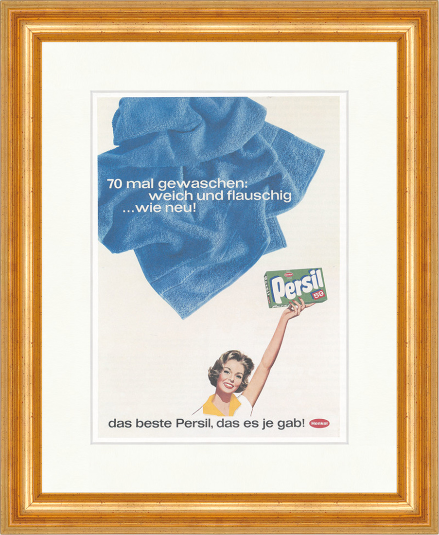 Persil Werbung Henkel Waschmittel Unternehmen Kunstdruck Plakatwelt 396 Gerahmt Ebay