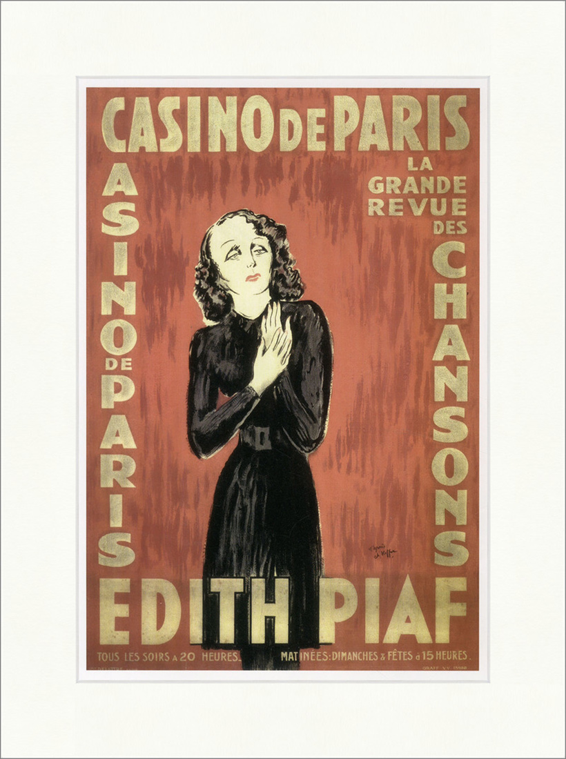 Edith Piaf Konzert im Casino de Paris 1943 Kauffer Faks/_Plakatwelt 821