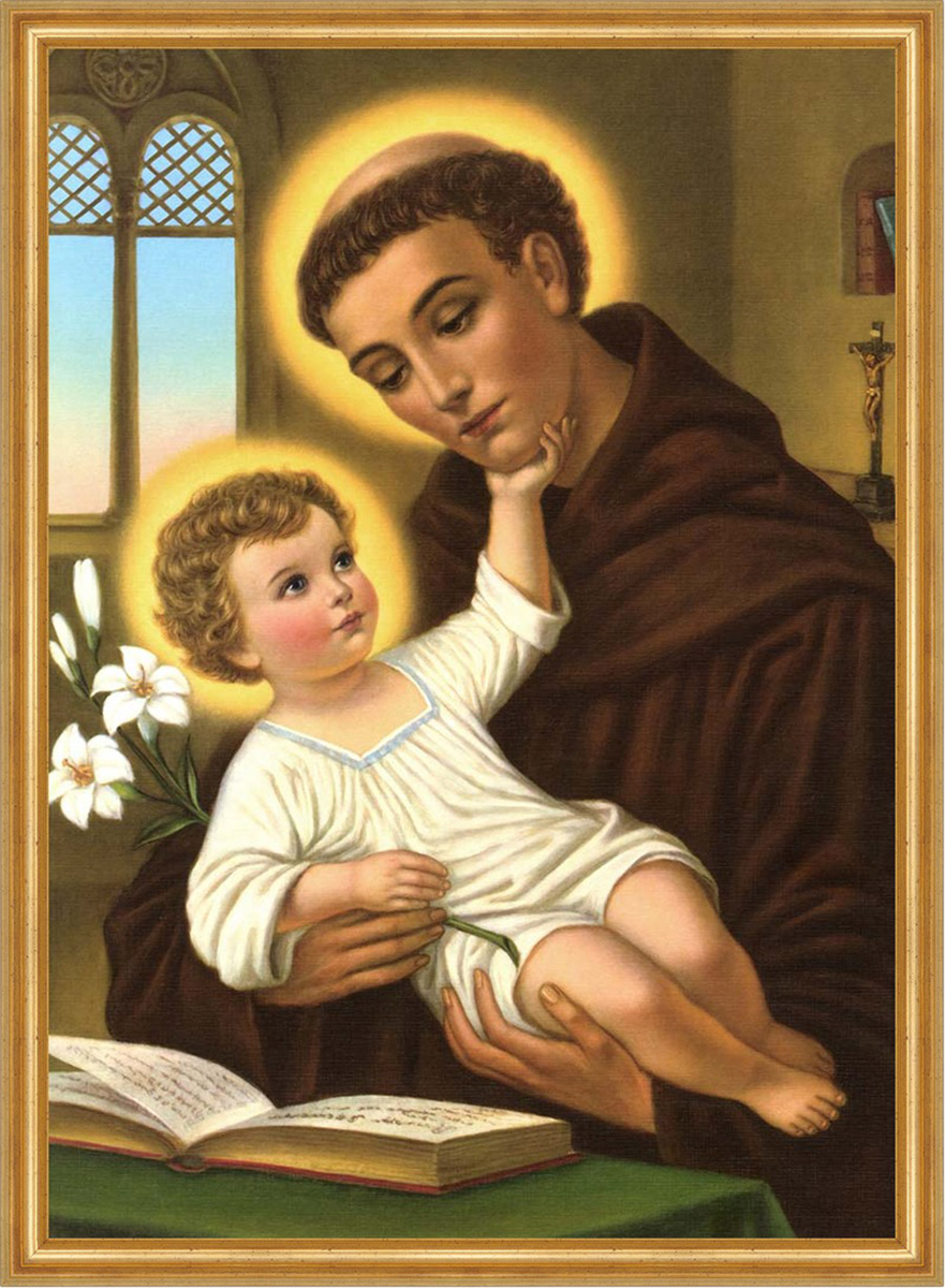 Heiliger Antonius von Padua Franziskaner Bußprediger LW Sankt A1 0135 - Afbeelding 1 van 1