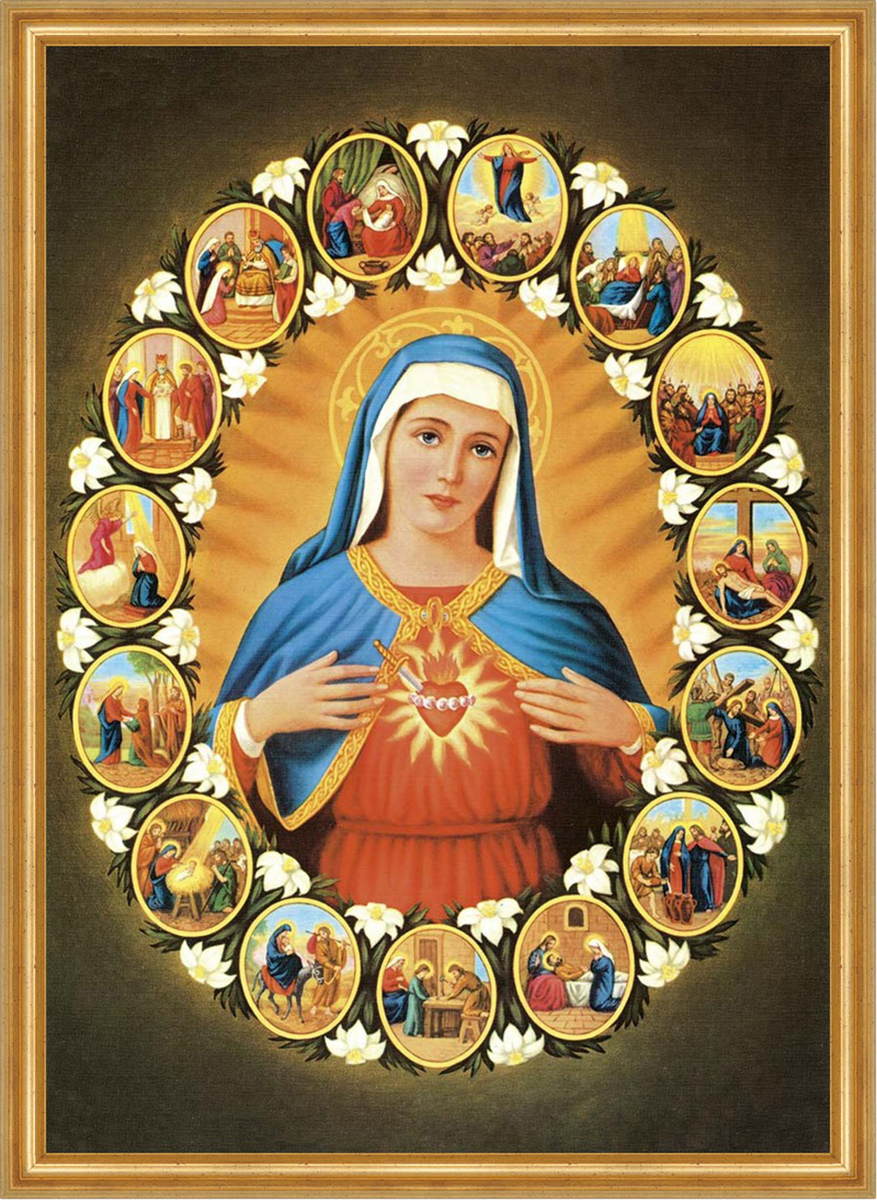 Marienbild Maria Gottesmutter Verkündigung Kreuzigung St Marienbild Maria Gottesmutter Verkündigung Kreuzigung St