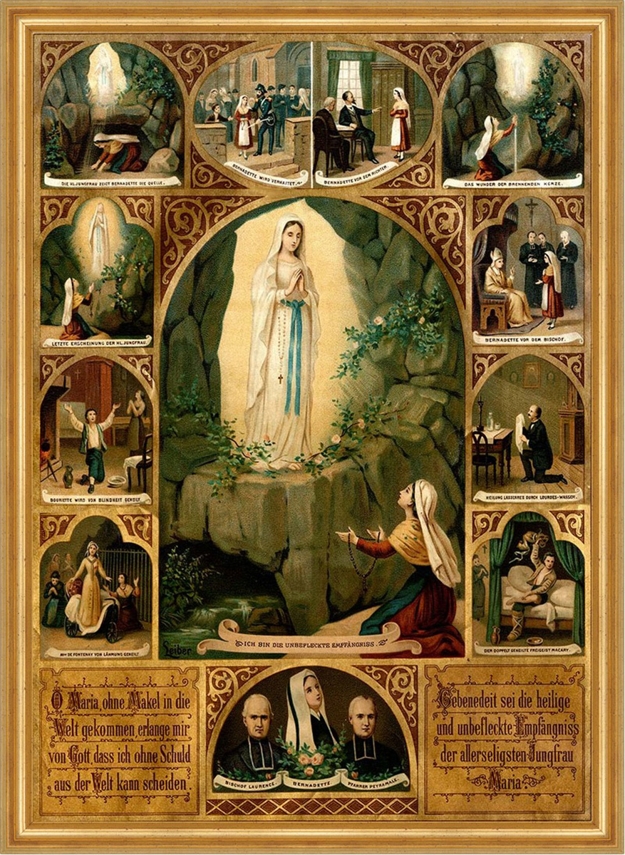 Die Wunder unserer lieben Frau von Lourdes Bernadette Maria St. LW Sankt A2 0108 Billerantik