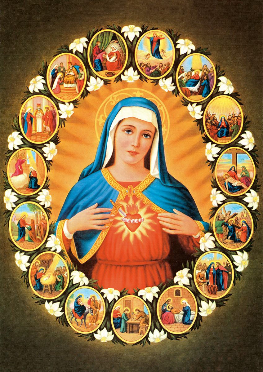 Marienbild Maria Gottesmutter Verkündigung Kreuzigung St. Bütten Sankt