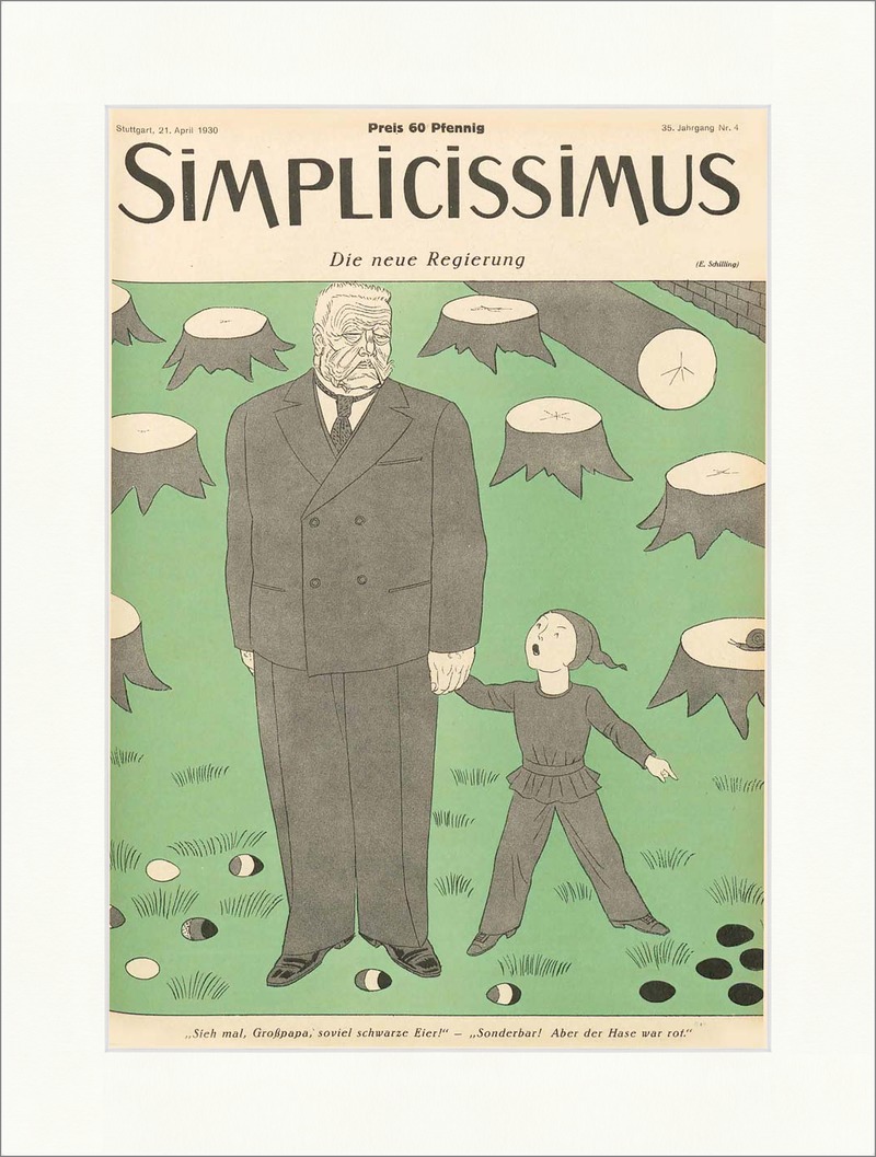 Titelseite der Nummer 22 von 1930 Erich Schilling Justitia Simplicissimus 1814