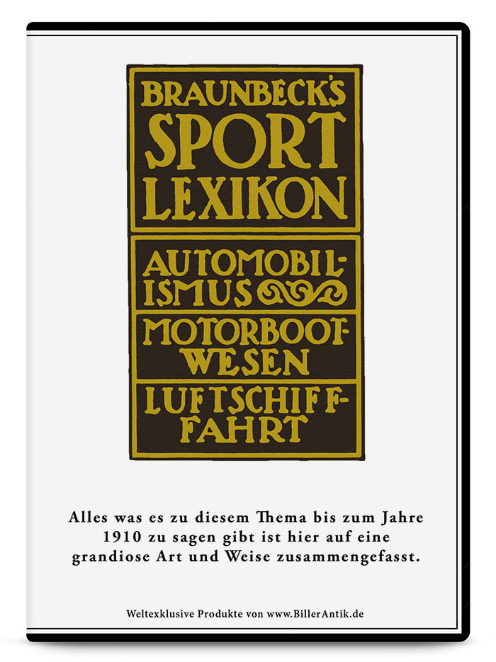CD Set Braunbecks Sport Lexikon Automobil Luftfahrt Motorboote Rennwagen Benz
