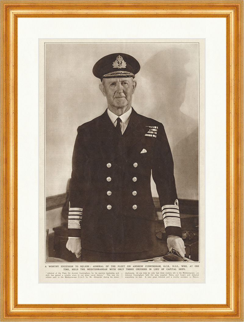 Admiral Sir Andrew Cunningham Marine Oberbefehlshaber Baronet The Empire 5054