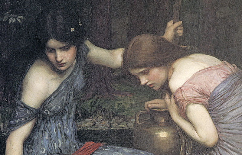 Good looking waterhouse перевод. Джон Уотерхаус нимфы. Мойры Уотерхаус. Джон Вотерхаус у зеркала.