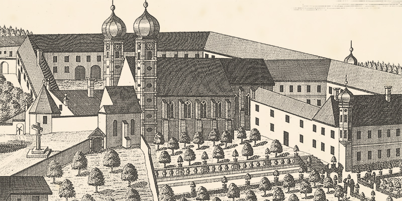 Benediktinerabtei Metten Niederbayern Kloster Sankt Closter Wening XL 0075 