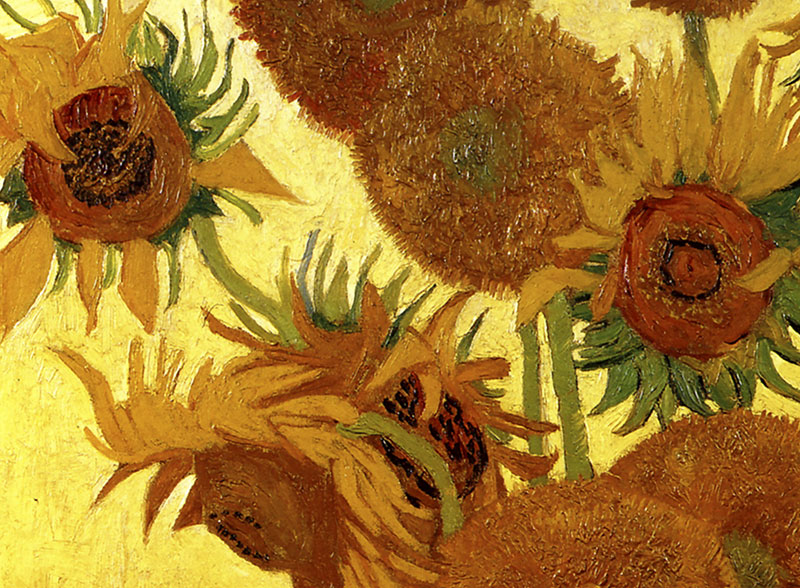 Sonnenblumen Post Impressionismus Vase Blüten Lw Vincent Van Gogh A2 