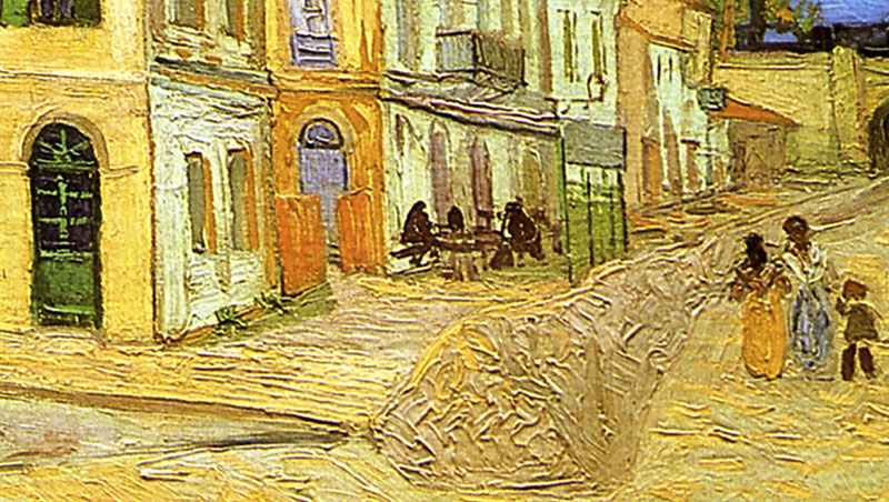 Das Gelbe Haus Impressionismus Strassenszene Butten Vincent Van